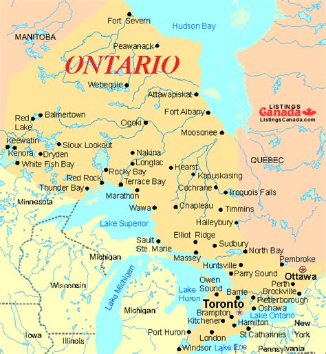List of cities in Ontario .